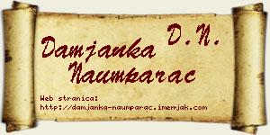 Damjanka Naumparac vizit kartica